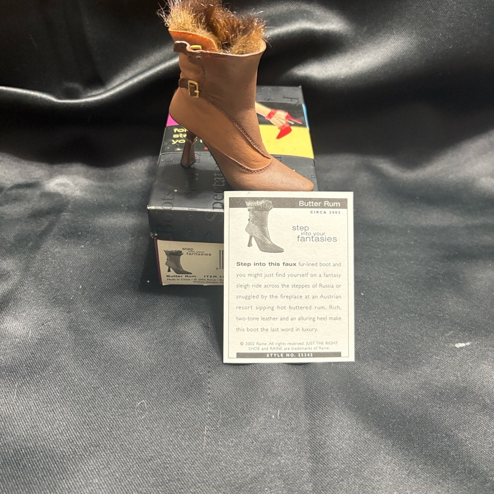 Just The Right Shoe Brown Heeled Boots